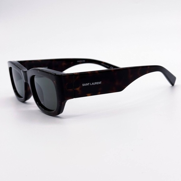 NEW SAINT LAURENT SL 713 002 SQUARE HAVANA GREY WOMEN SL713 002 SUNGLASSES
